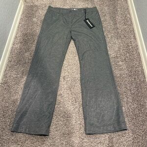 Betabrand XL Long silver shimmery dress pant yoga pants (DPYP), NWT